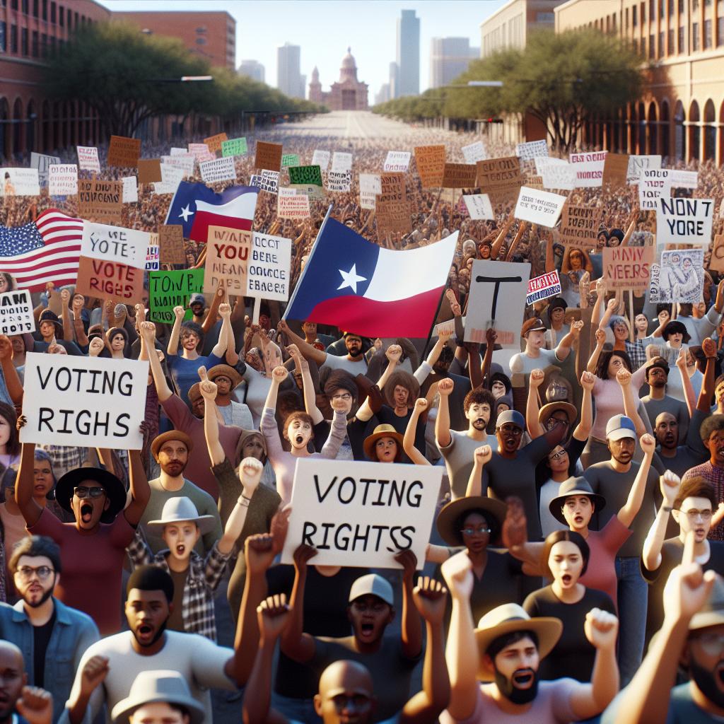 Texan voting rights demonstration