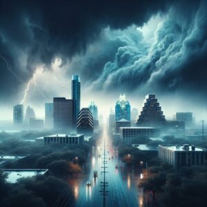 Stormy Austin Weather Scene