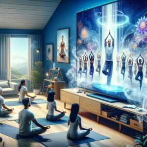 Connection through virtual yoga.