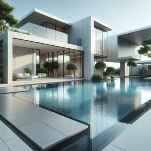 Modern pool design concept