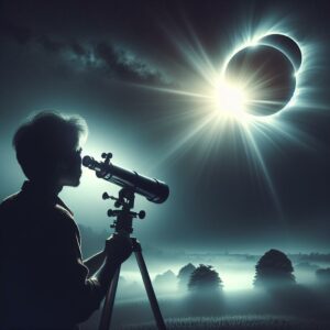 Partial solar eclipse observation