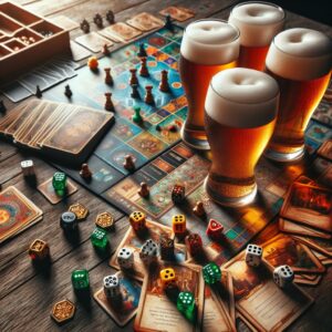 Beer and board games.