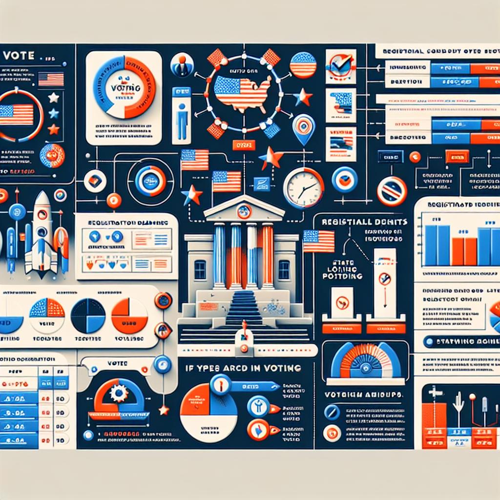 Voting information infographic design.