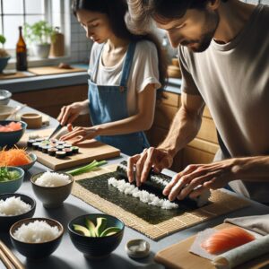 Sushi-making at home