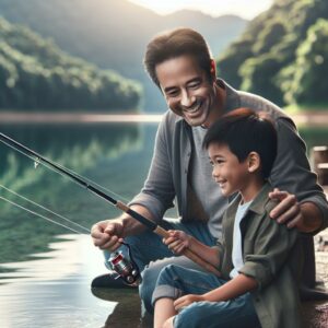 Father-son fishing trip