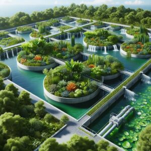 Plant-based wastewater treatment plant.