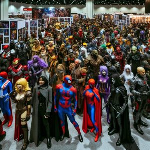 Comic-Con costume showcase.