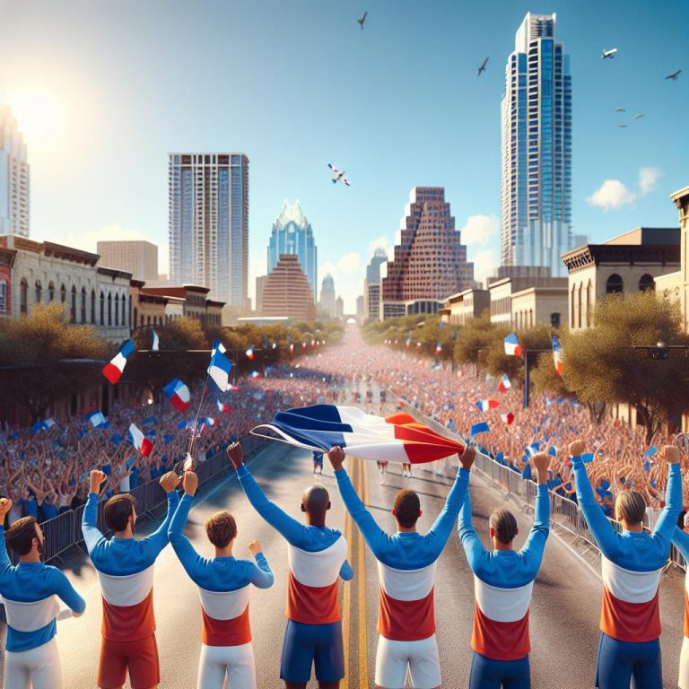 French Olympic celebration in Austin