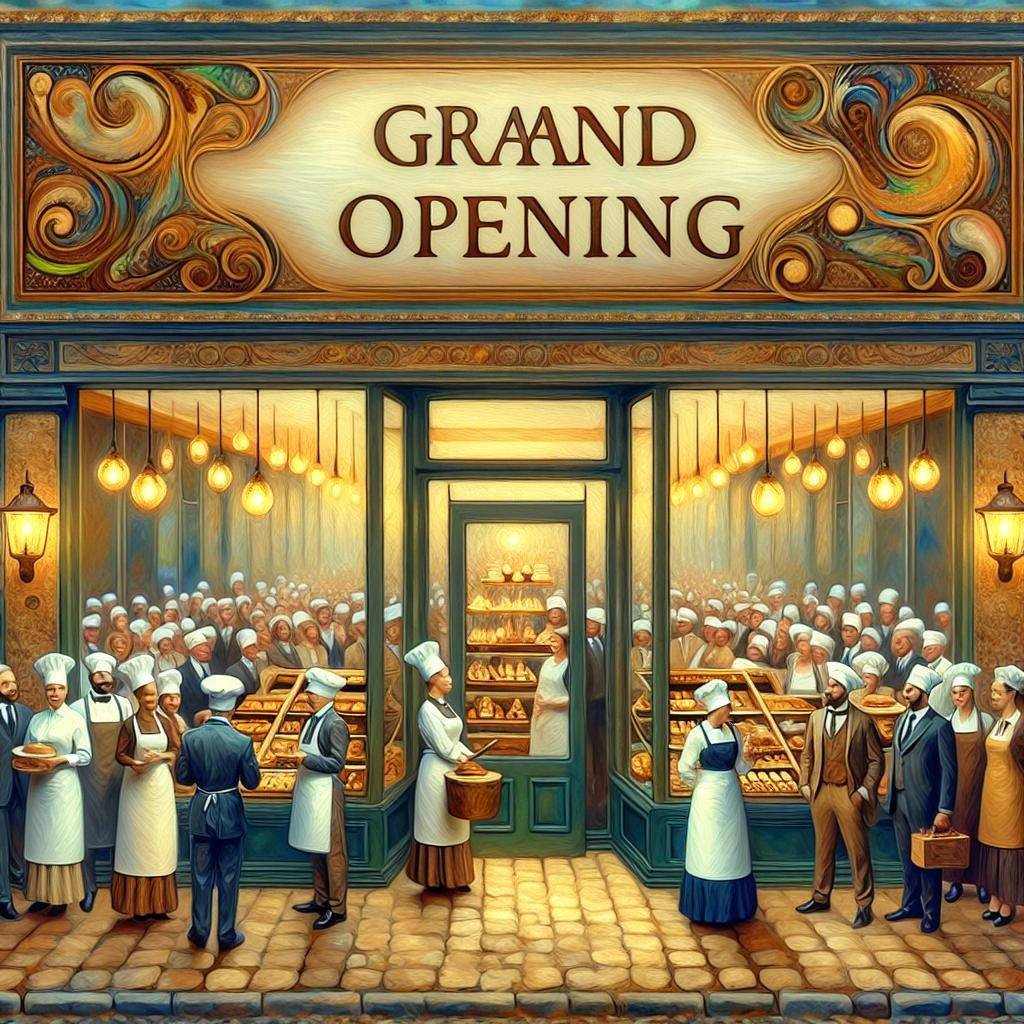 Glamorous pastry bakeshop opening