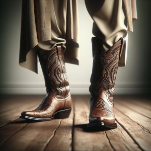 Man in cowboy boots.