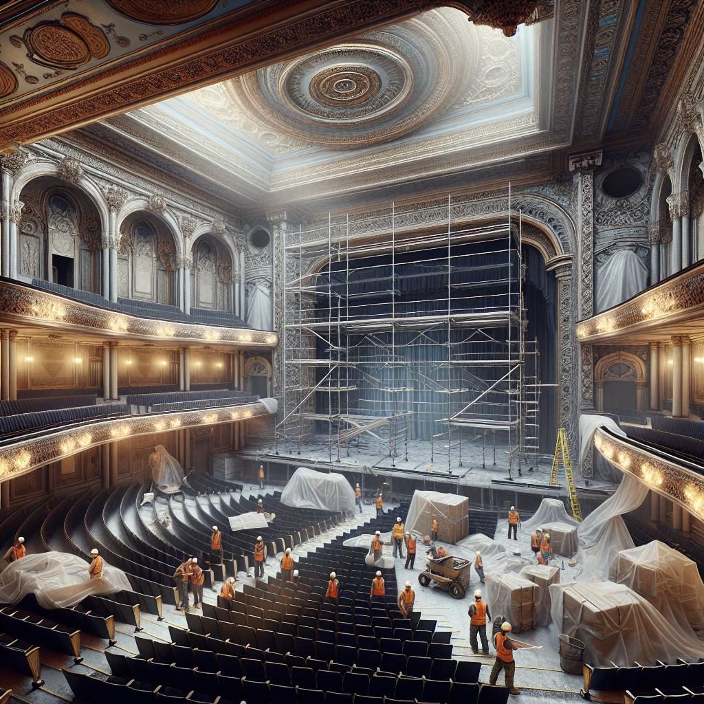 "Theatre renovation concept art"