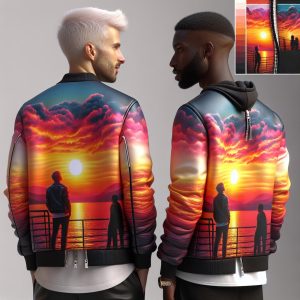 Sunrise-Inspired Jacket Display