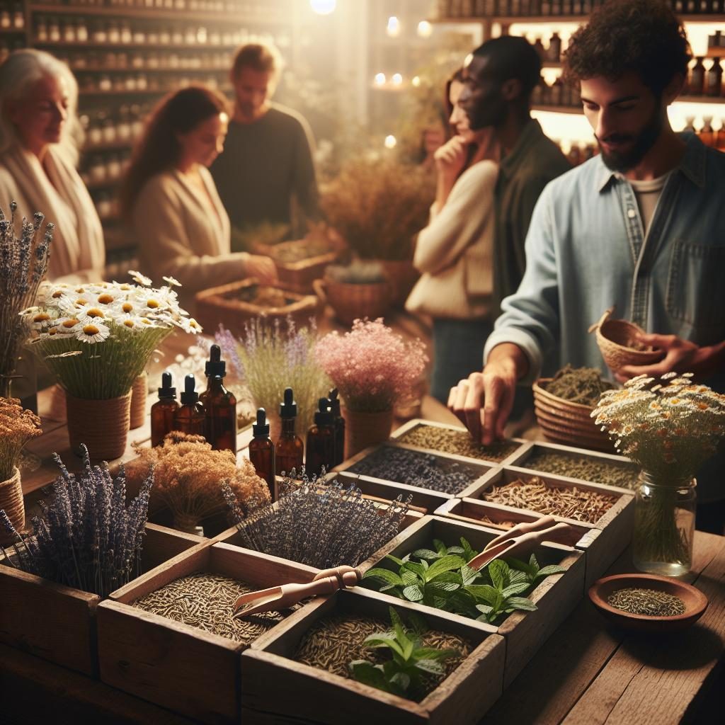 Herbal Remedies Display