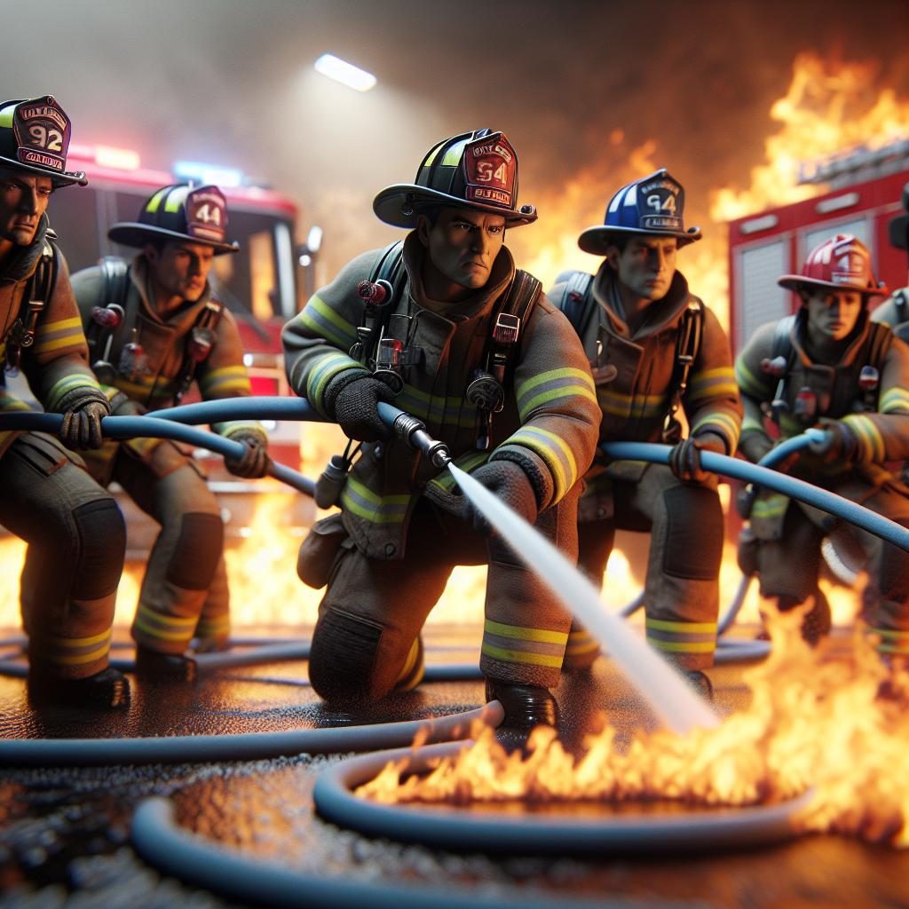 Firefighters in Action