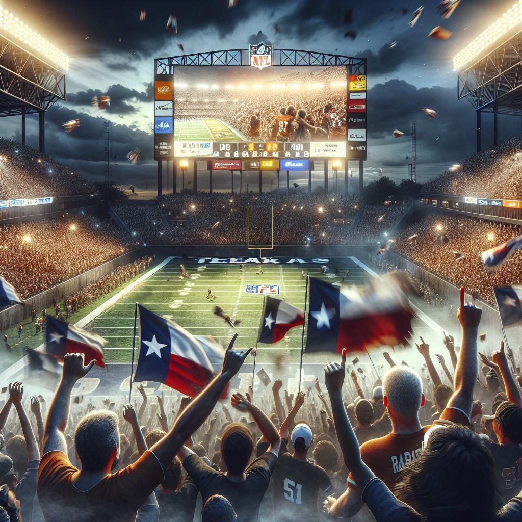 Texas football scoreboard excitement