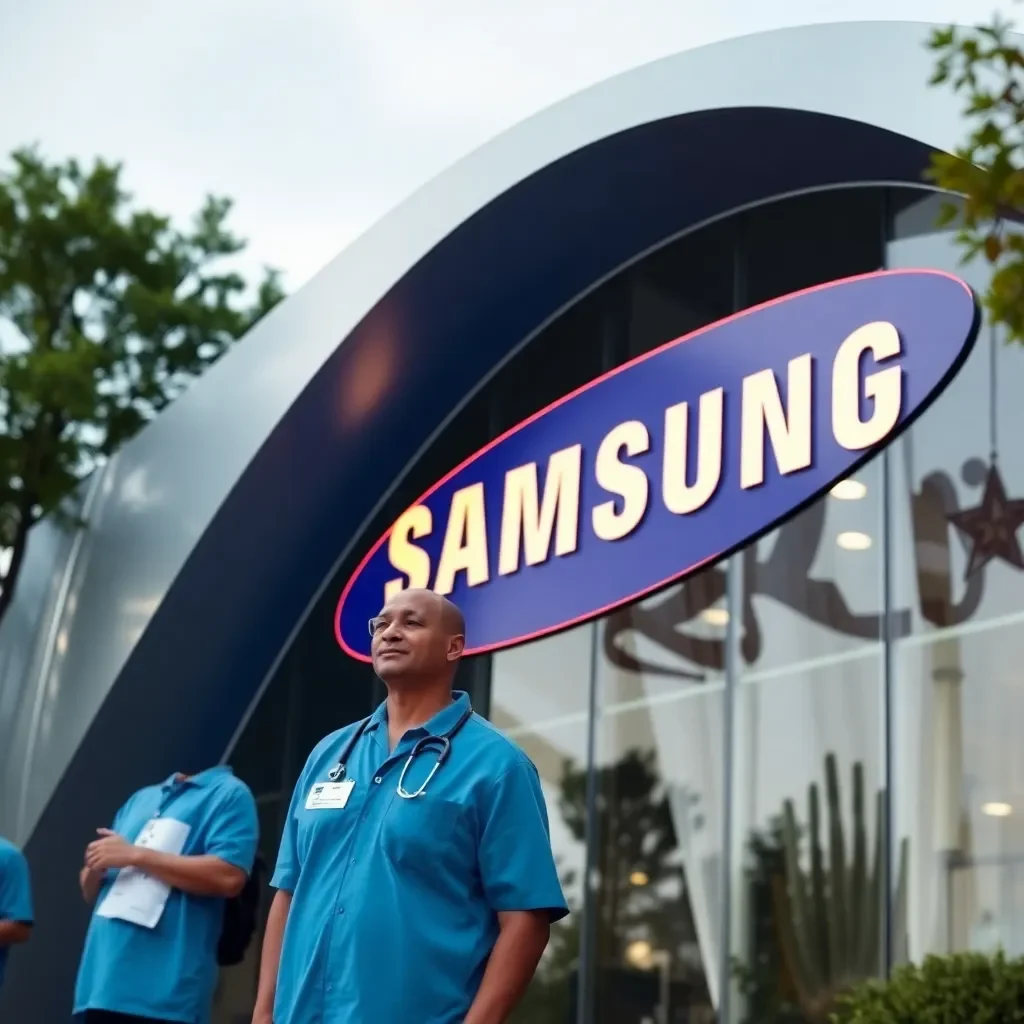 Samsung Unveils Health Clinic Plans in Texas Amid Indefinite Union Strike