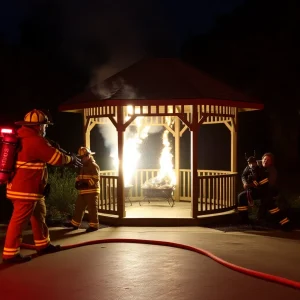 Austin Gazebo Fire Sparks Overnight Drama, Firefighters Quick to Respond