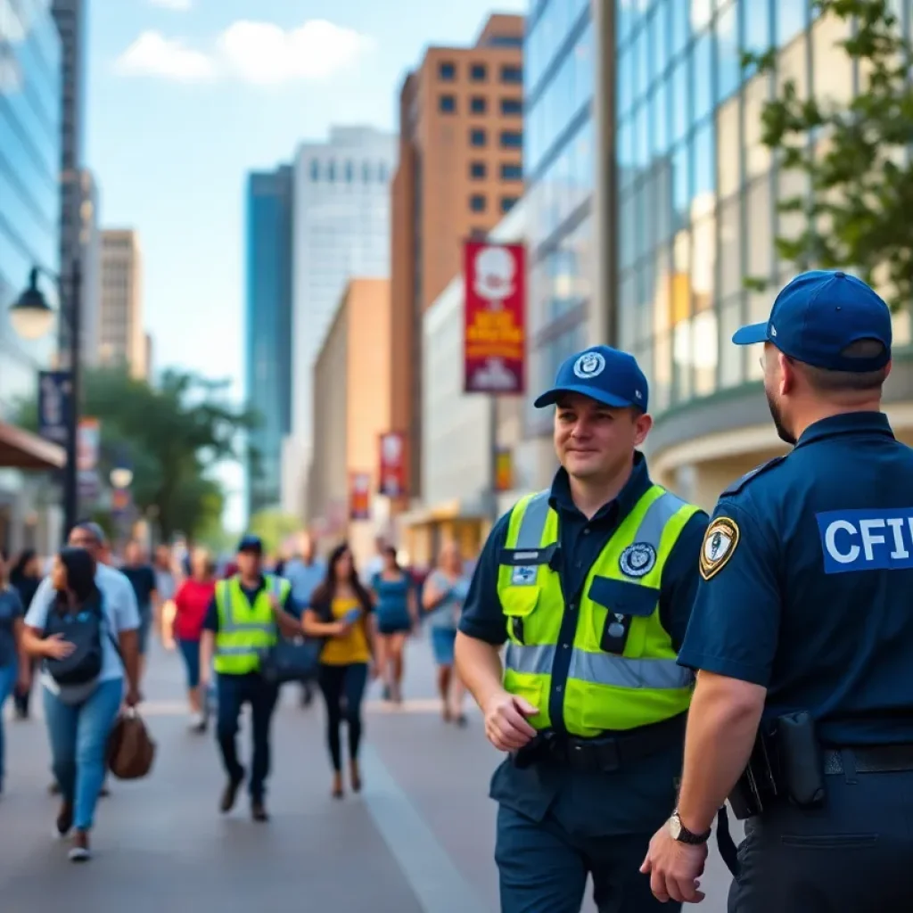 Safety ambassadors patrolling downtown Austin