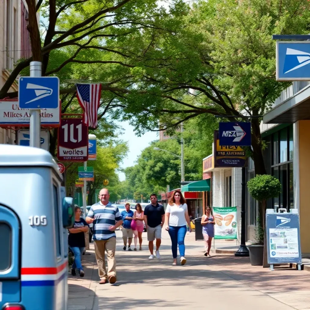 Street view of East Austin with local businesses