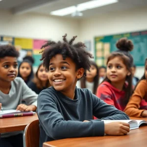 Diverse students in an inclusive classroom environment at Austin ISD.