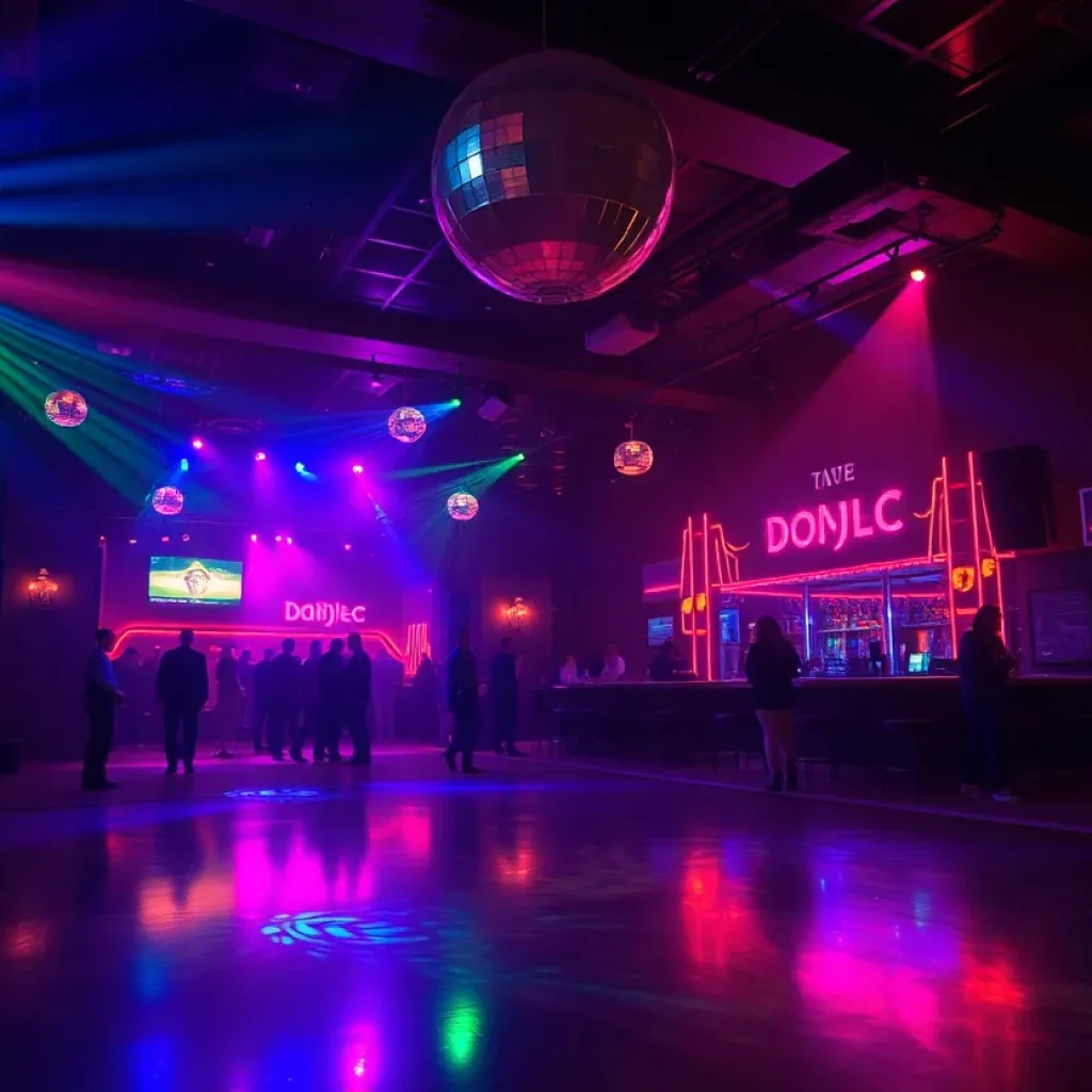 Vibrant interior of Outer Heaven Disco Club