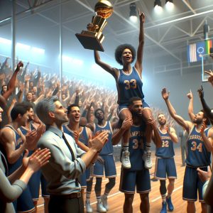 Basketball Victory Celebration