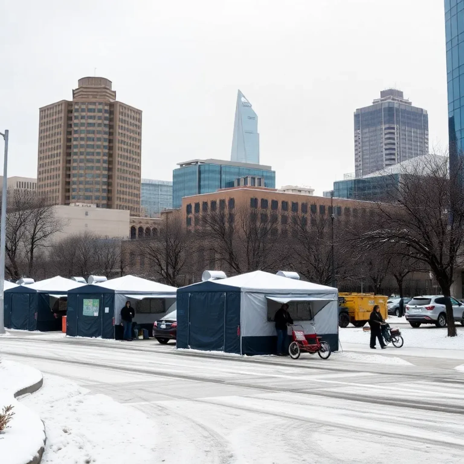 Shelters providing support for the homeless in Austin during winter