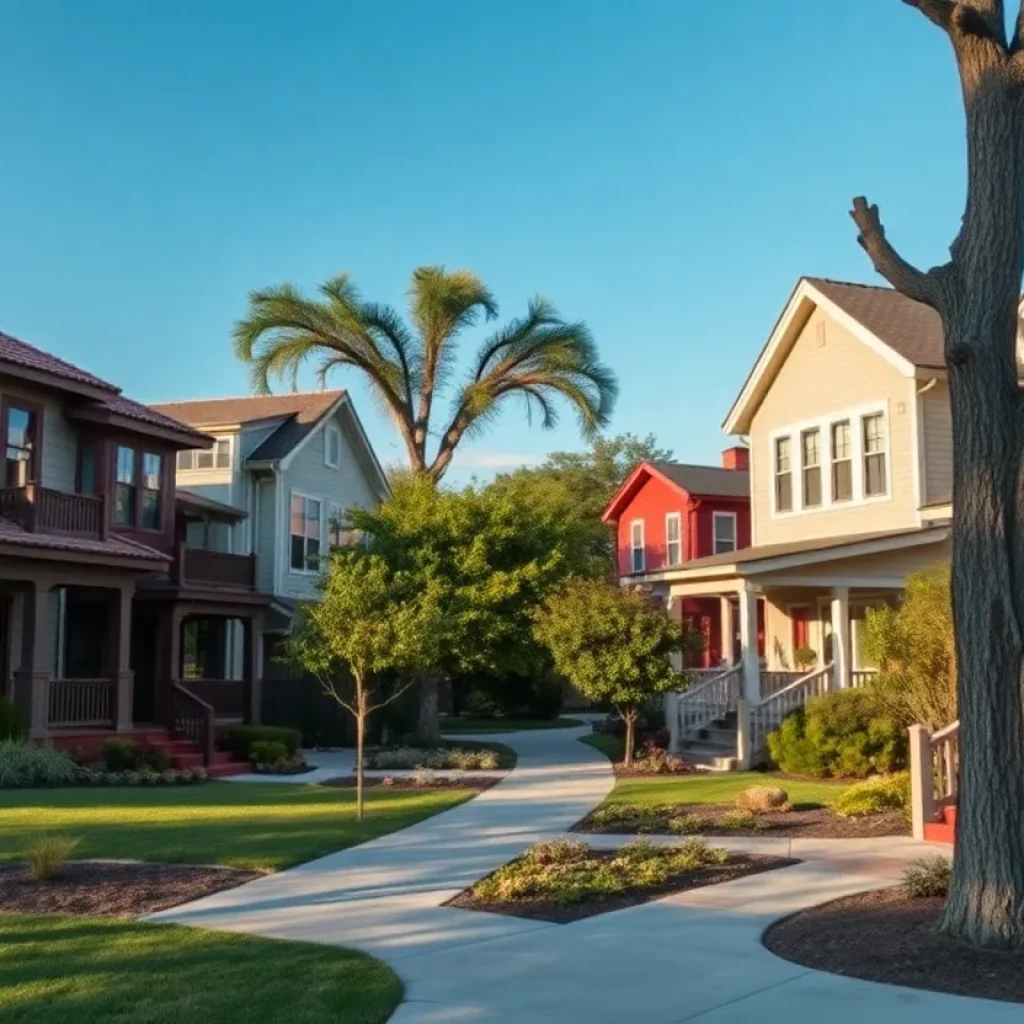 Diverse short-term rental properties in a vibrant Austin neighborhood.