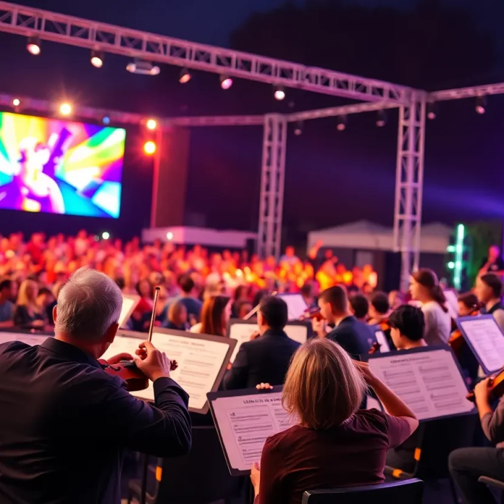 Audience enjoying a concert by the Austin Symphony Orchestra