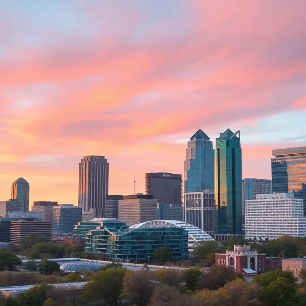 Skyline view of Austin Texas representing the tech industry