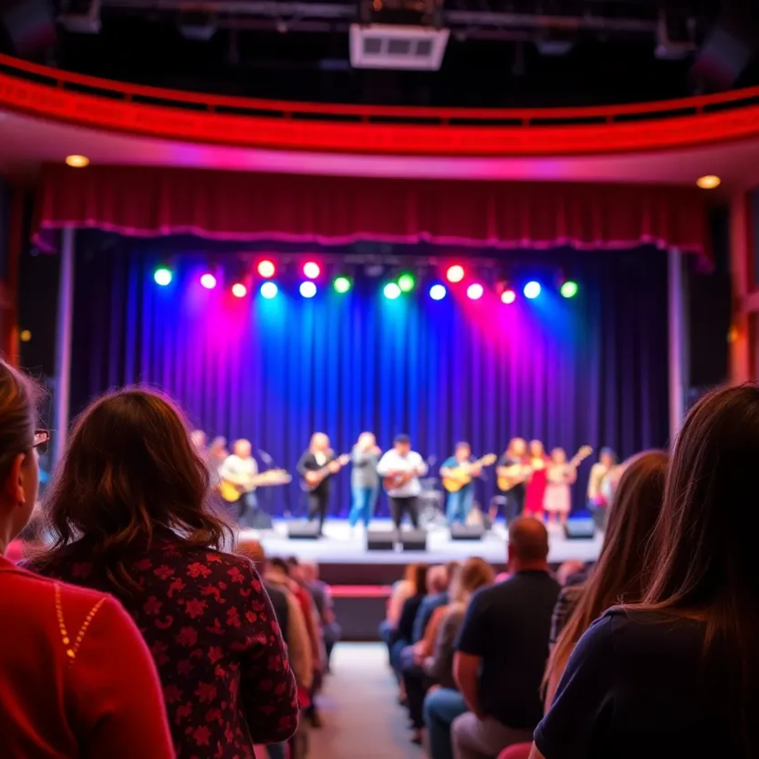 Audience enjoying a musical performance at Bass Concert Hall