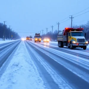 TxDOT crews treating icy roads in Central Texas