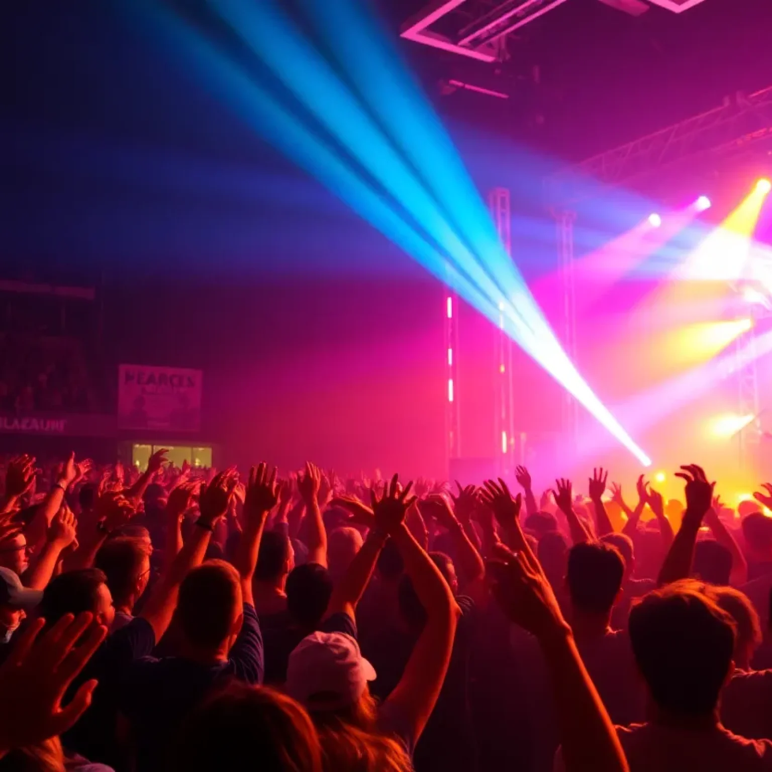 Crowd enjoying a live concert at Katy Perry's 'The Lifetimes Tour'