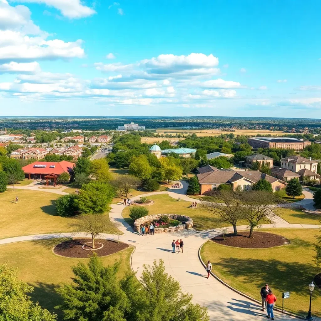 Community scene in Round Rock Texas highlighting safety