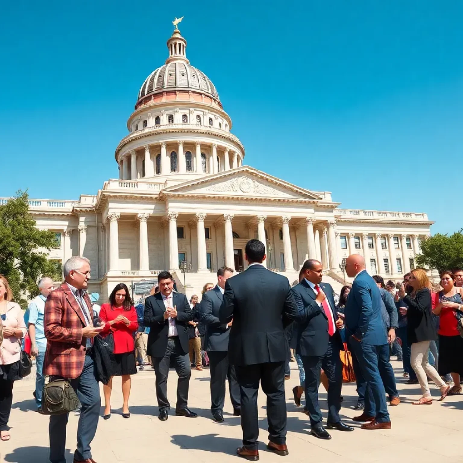 Lawmakers at the Texas State Capitol during the 89th Legislative Session