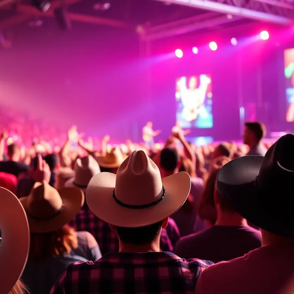 Crowd enjoying a musical performance at Austin City Limits.