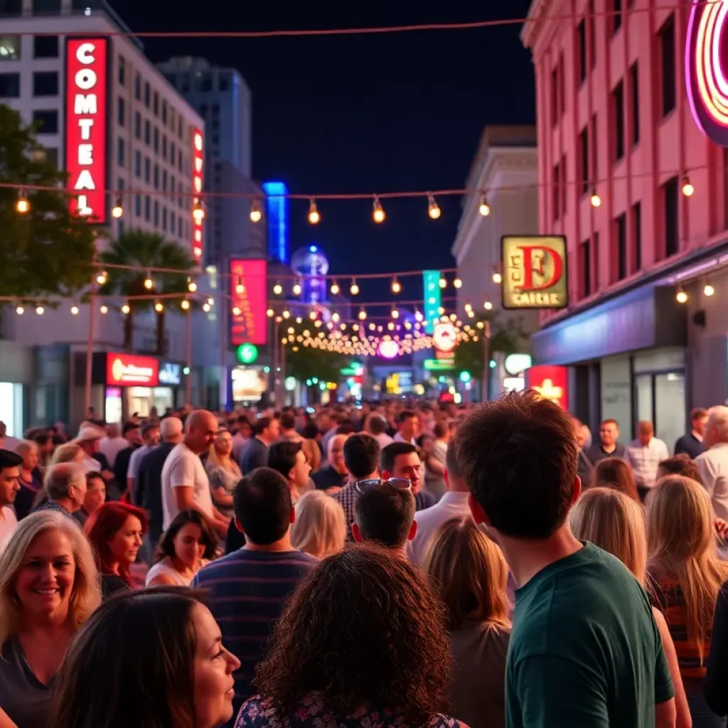Audience enjoying the shows at Moontower Comedy Festival in Austin