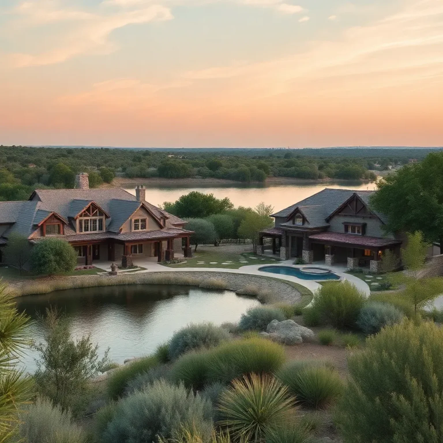 Luxury resort community with lake views in Texas Hill Country