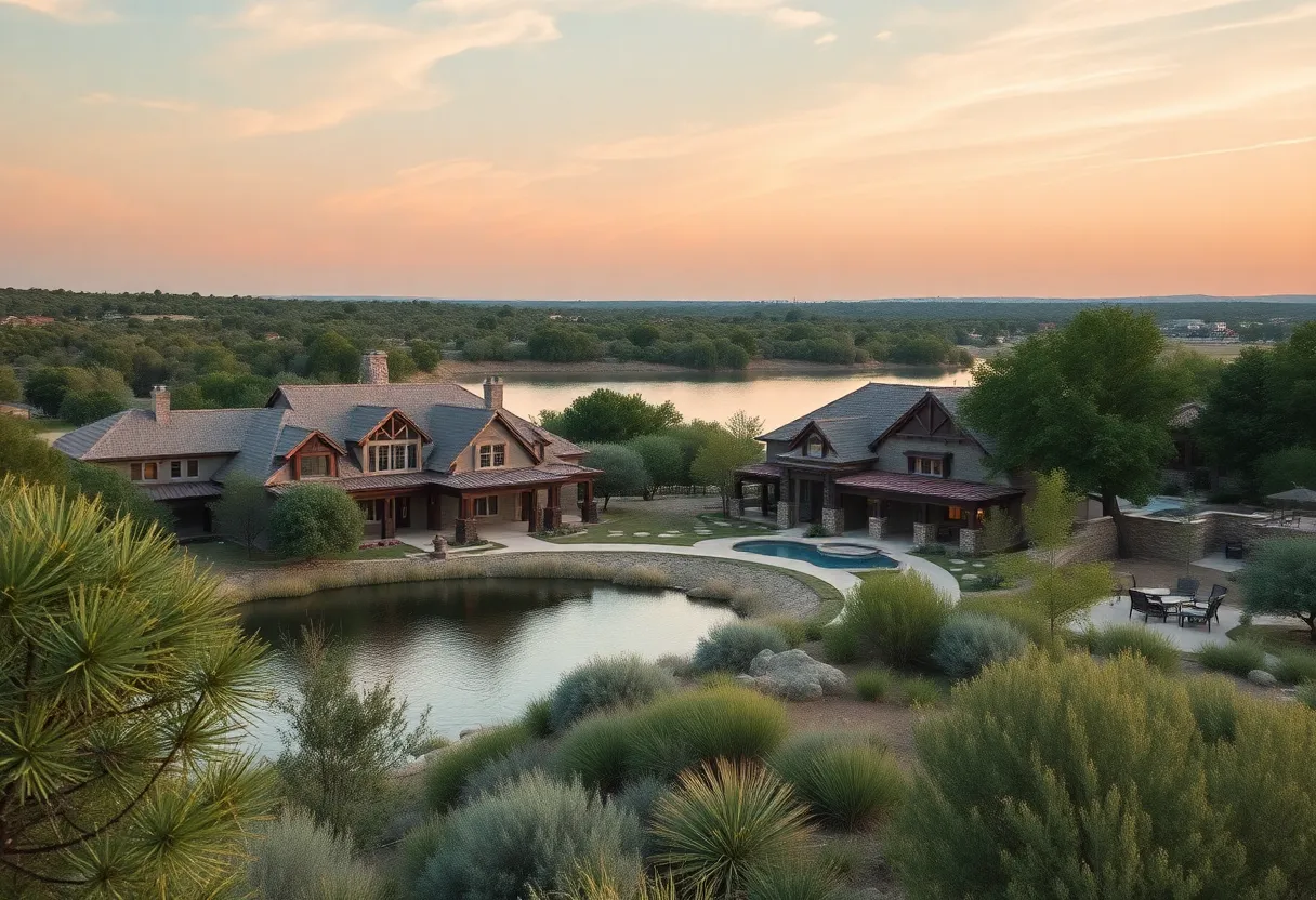 Luxury resort community with lake views in Texas Hill Country