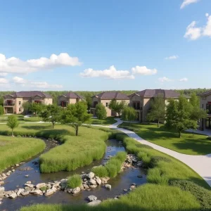 Rendering of the White Rocks residential and resort community in Austin.